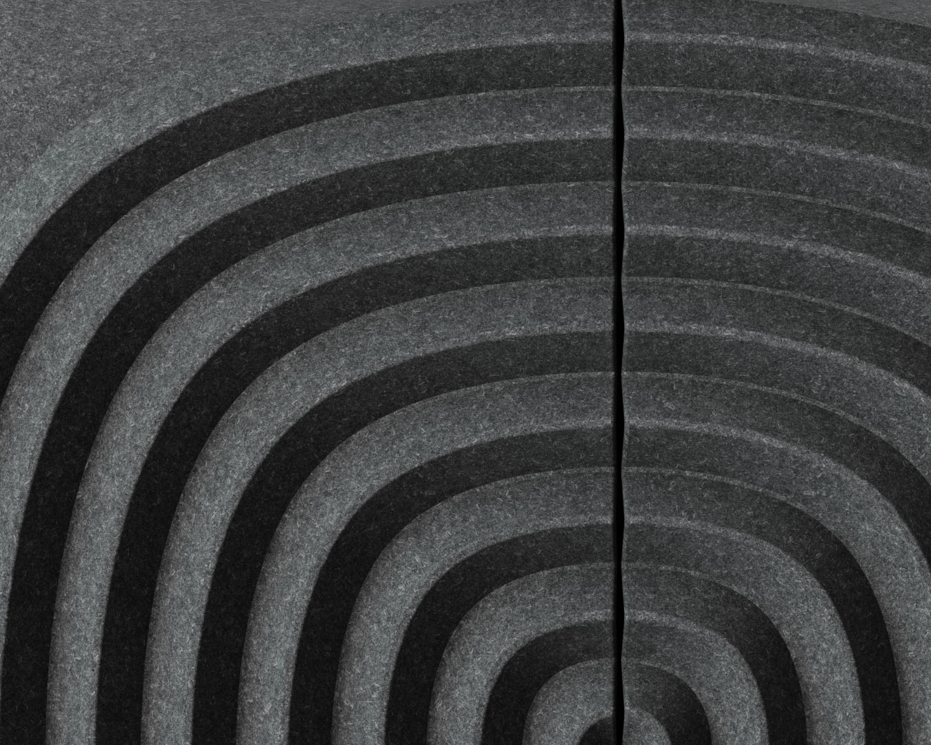 Zen Curved Panels dark grey detail